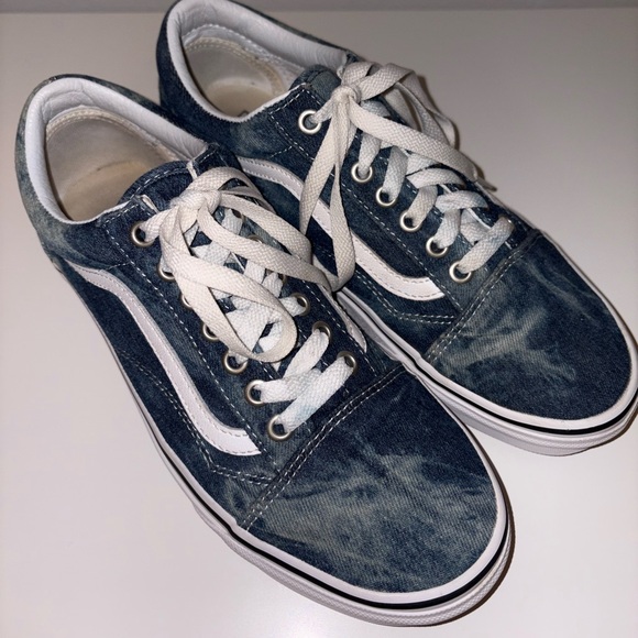 Vans Shoes - Vans Old Skool Acid Denim Sneakers Women's Sz9 Men’s 7.5